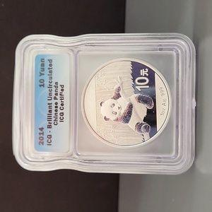 2014 ICG Brilliant Uncirculated Chinese Panda 10 Yuan